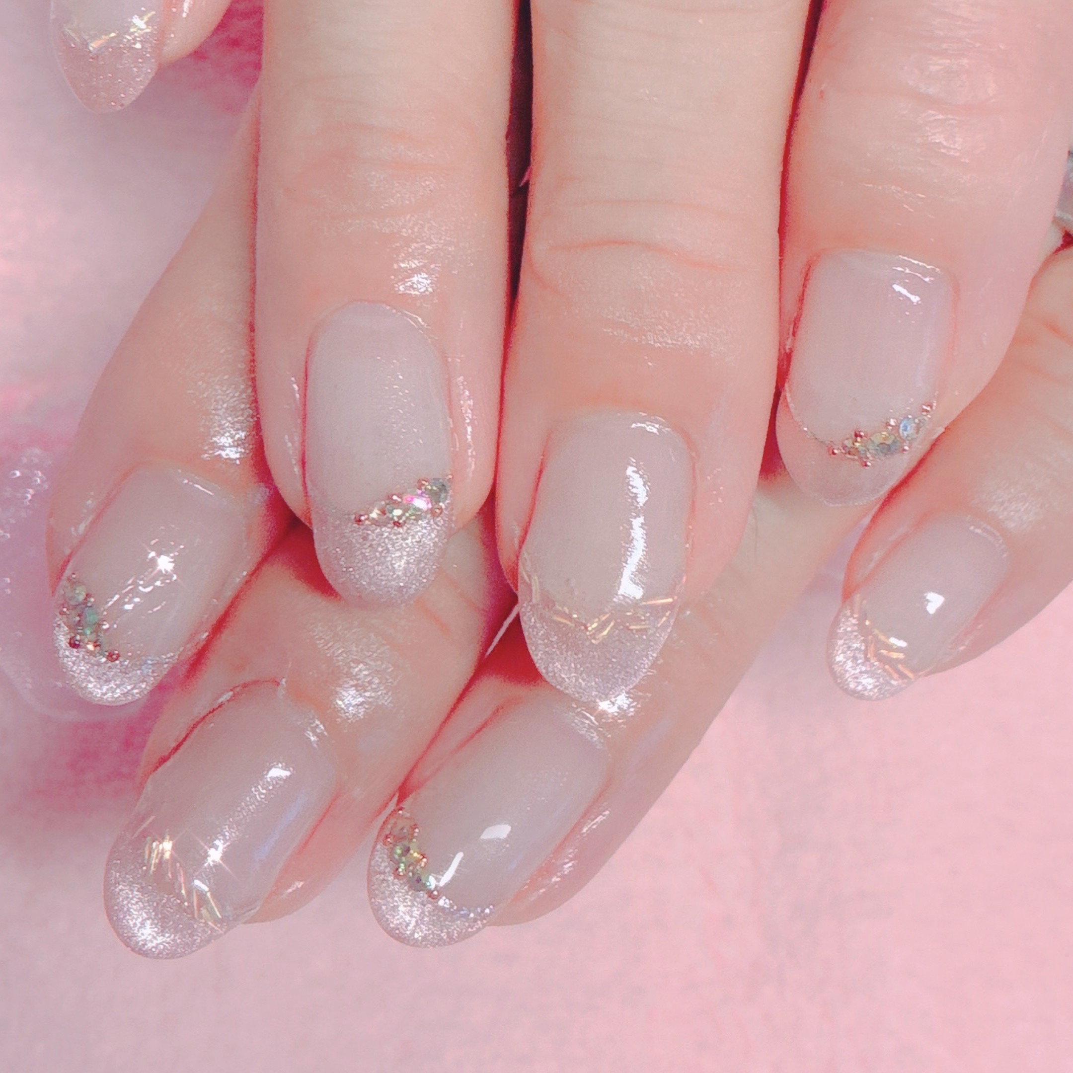 【ハンドネイル】フレンチの画像